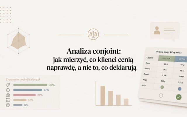 Analiza conjoint: jak mierzyć, co klienci cenią naprawdę, a nie to, co deklarują