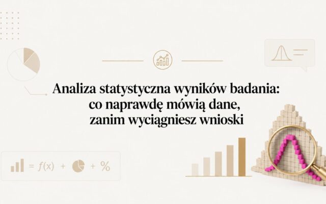 Analiza statystyczna wyników badania: co naprawdę mówią dane, zanim wyciągniesz wnioski