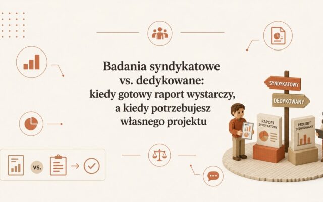 Badania syndykatowe vs. dedykowane: kiedy gotowy raport wystarczy, a kiedy potrzebujesz własnego projektu