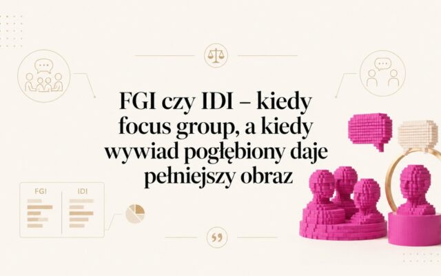 FGI czy IDI – kiedy focus group, a kiedy wywiad pogłębiony daje pełniejszy obraz