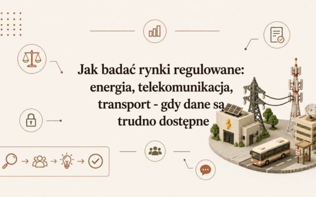 Jak badać rynki regulowane: energia, telekomunikacja, transport – gdy dane są trudno dostępne