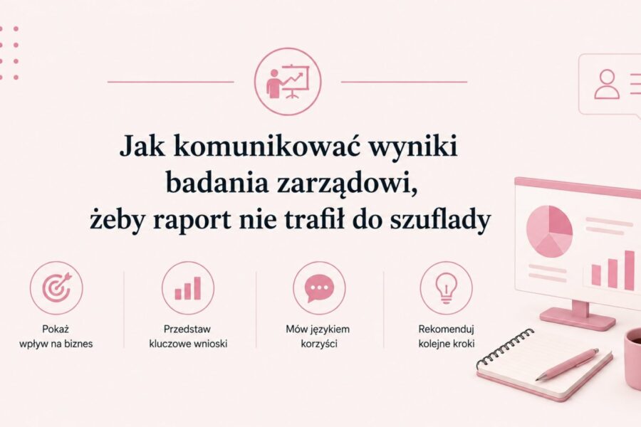 Jak komunikować wyniki badania zarządowi, żeby raport nie trafił do szuflady