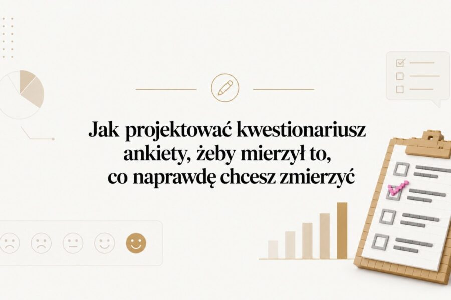 Jak projektować kwestionariusz ankiety, żeby mierzył to, co naprawdę chcesz zmierzyć