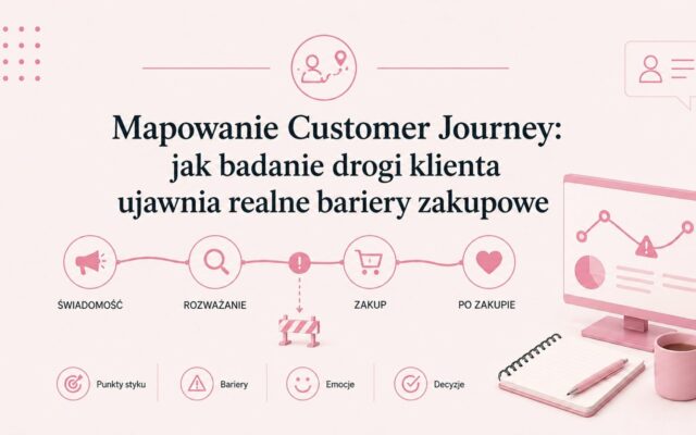 Mapowanie Customer Journey: jak badanie drogi klienta ujawnia realne bariery zakupowe