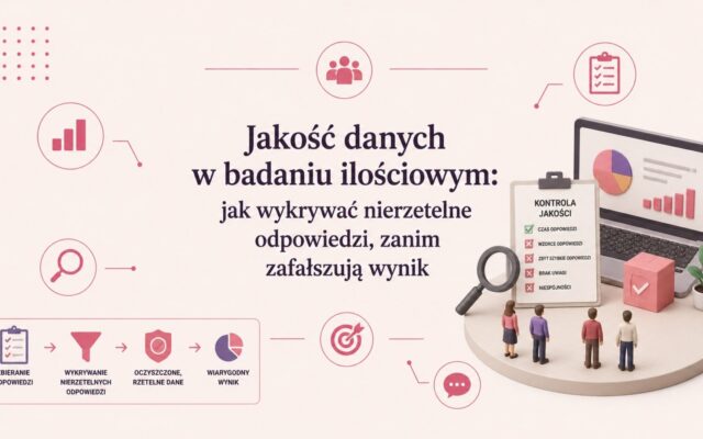 Jakość danych w badaniu ilościowym: jak wykrywać nierzetelne odpowiedzi, zanim zafałszują wynik