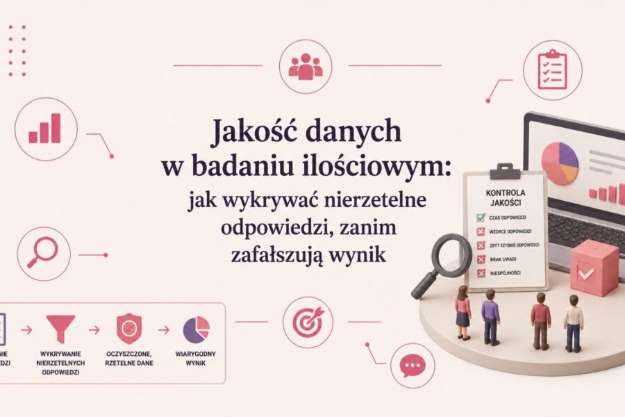 Jakość danych w badaniu ilościowym: jak wykrywać nierzetelne odpowiedzi, zanim zafałszują wynik