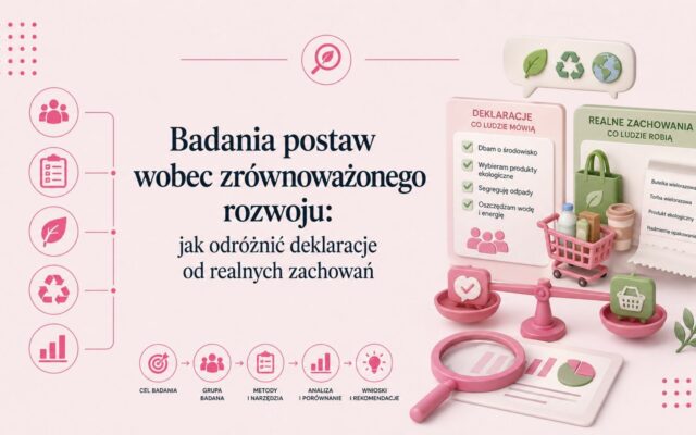 Badania postaw wobec zrównoważonego rozwoju: jak odróżnić deklaracje od realnych zachowań
