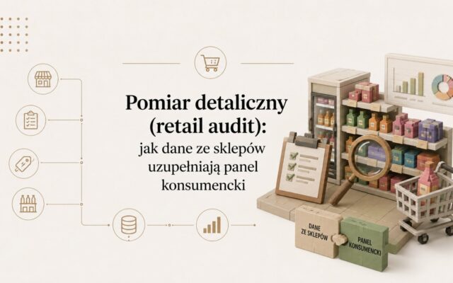 Pomiar detaliczny (retail audit): jak dane ze sklepów uzupełniają panel konsumencki