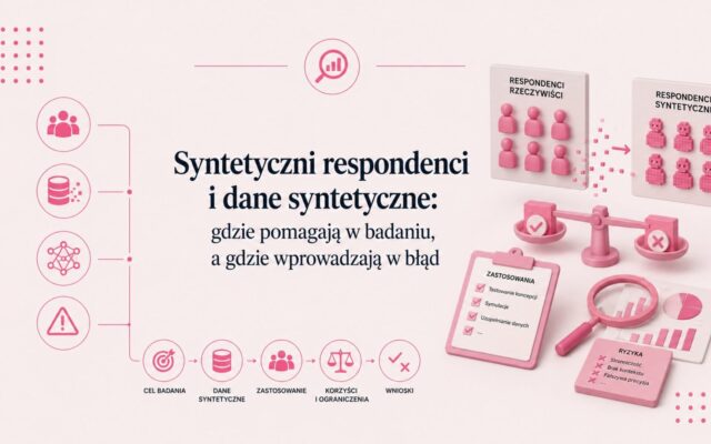 Syntetyczni respondenci i dane syntetyczne: gdzie pomagają w badaniu, a gdzie wprowadzają w błąd