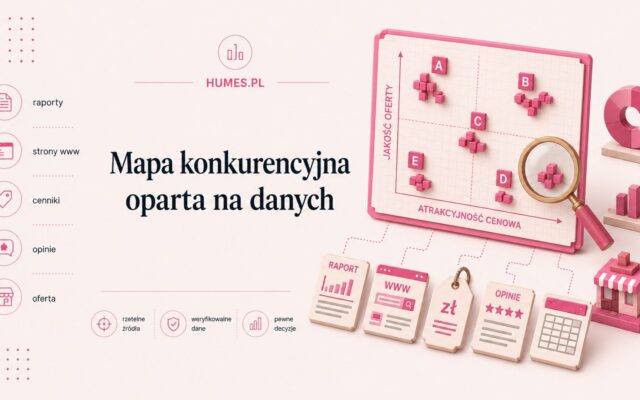 Mapa konkurencyjna oparta na danych: jak zbudować ją ze źródeł, które da się zweryfikować