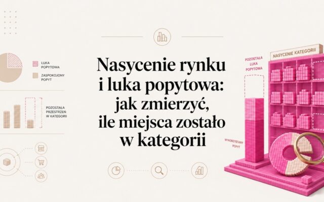 Nasycenie rynku i luka popytowa: jak zmierzyć, ile miejsca zostało w kategorii